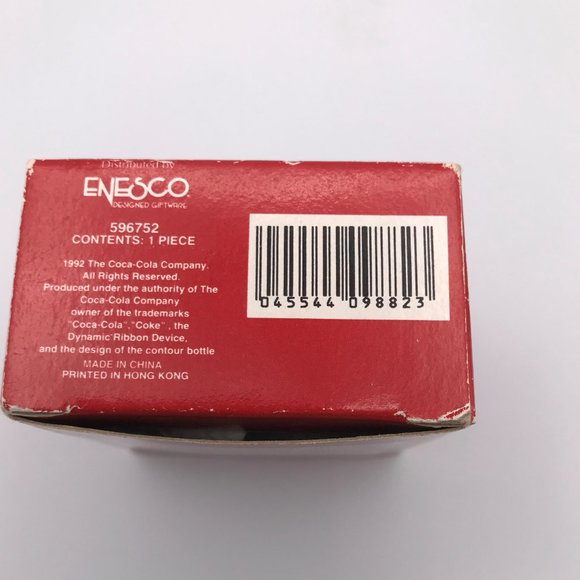 Coca Cola "Christmas Delivery" Snowman Ornament Vintage 1992 Coke Mini Enesco - Picture 5 of 9